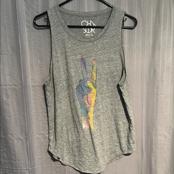 ⭐️ Chaser Peace Graphic Tank Top - Picture 1 of 4